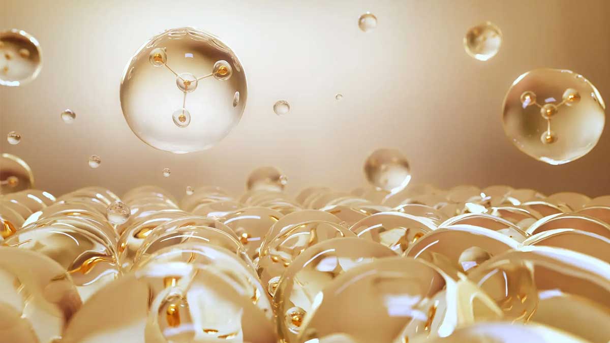 An image of exosomes