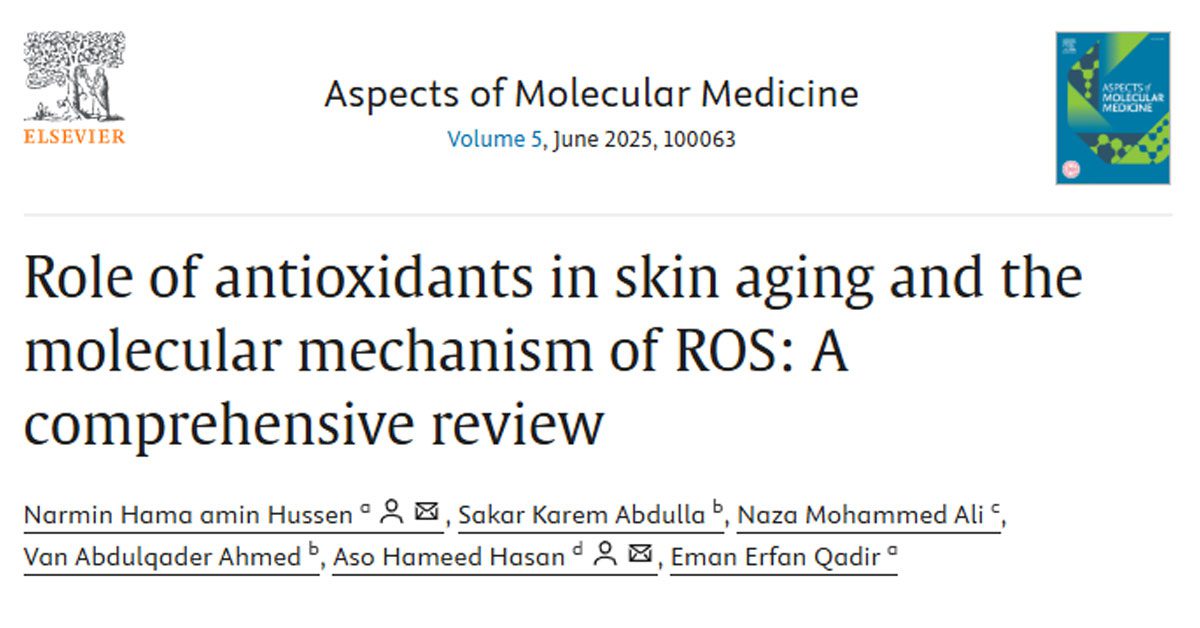 Role of antioxidants in skin aging