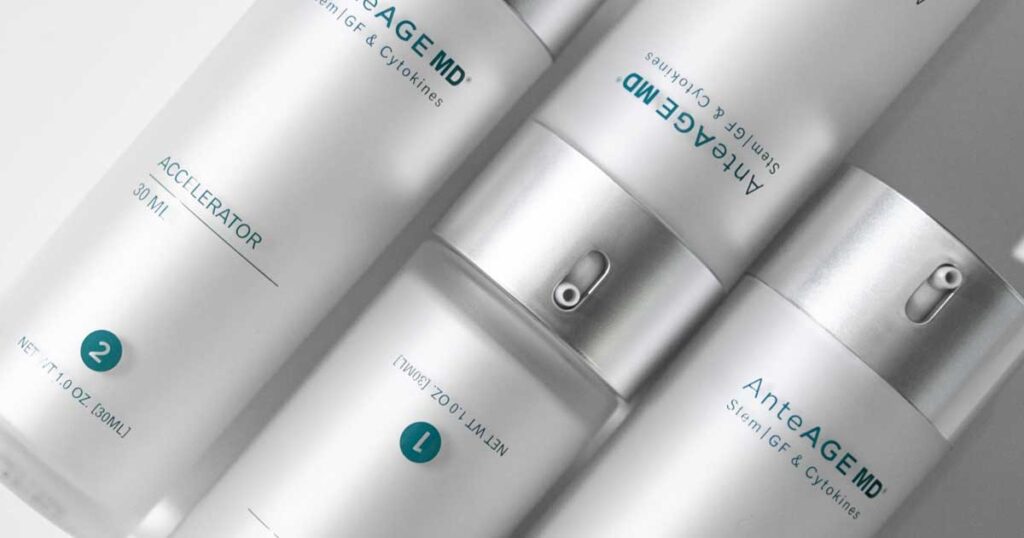 AnteAGE MD serum containers